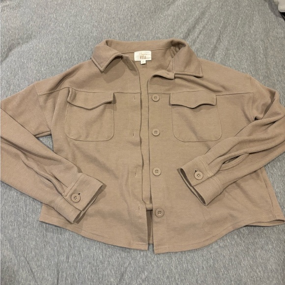 Soft Comfy Button Shirt Cardigan - Picture 2 of 3